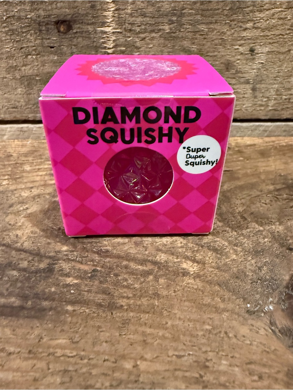 J’ Adore Diamond Squishy Toy - Bright Pink